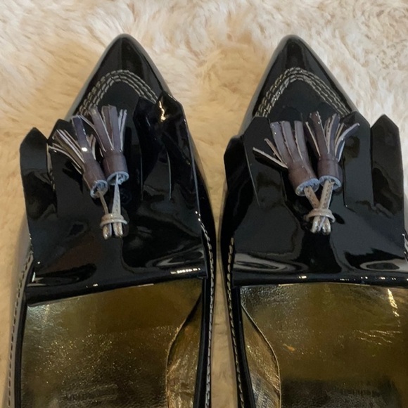 NWOT Ron White Blythe Kitten Heel Loafers SZ 39 Gloss Patent - Picture 11 of 14